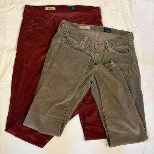 AG Adriano Goldschmied The Stevie Slim Straight Cords Corduroy Pants